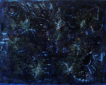 Nr.24 Universum, 80×100 cm, Acryl u. Öl auf Leinwand, 2014 u. 2015