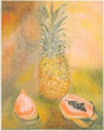 Ananas und Papaya, 50 x 40 cm 