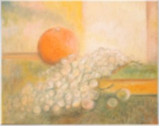Apfelsine und Trauben, 40 x 50 cm 