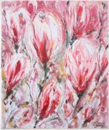 Magnolienblüten, 60x50 cm 