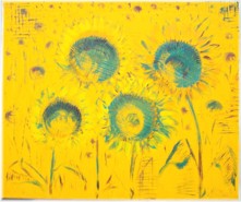 19 - Vier im Sonnenblumenfeld, 50 x 60